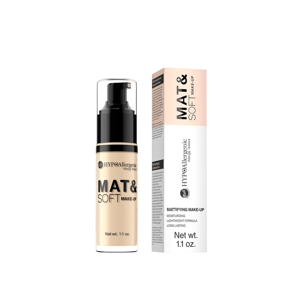 Bell HYPOAllergenic Mat & Soft Makeup Foundation 03 Sunny Beige 30g