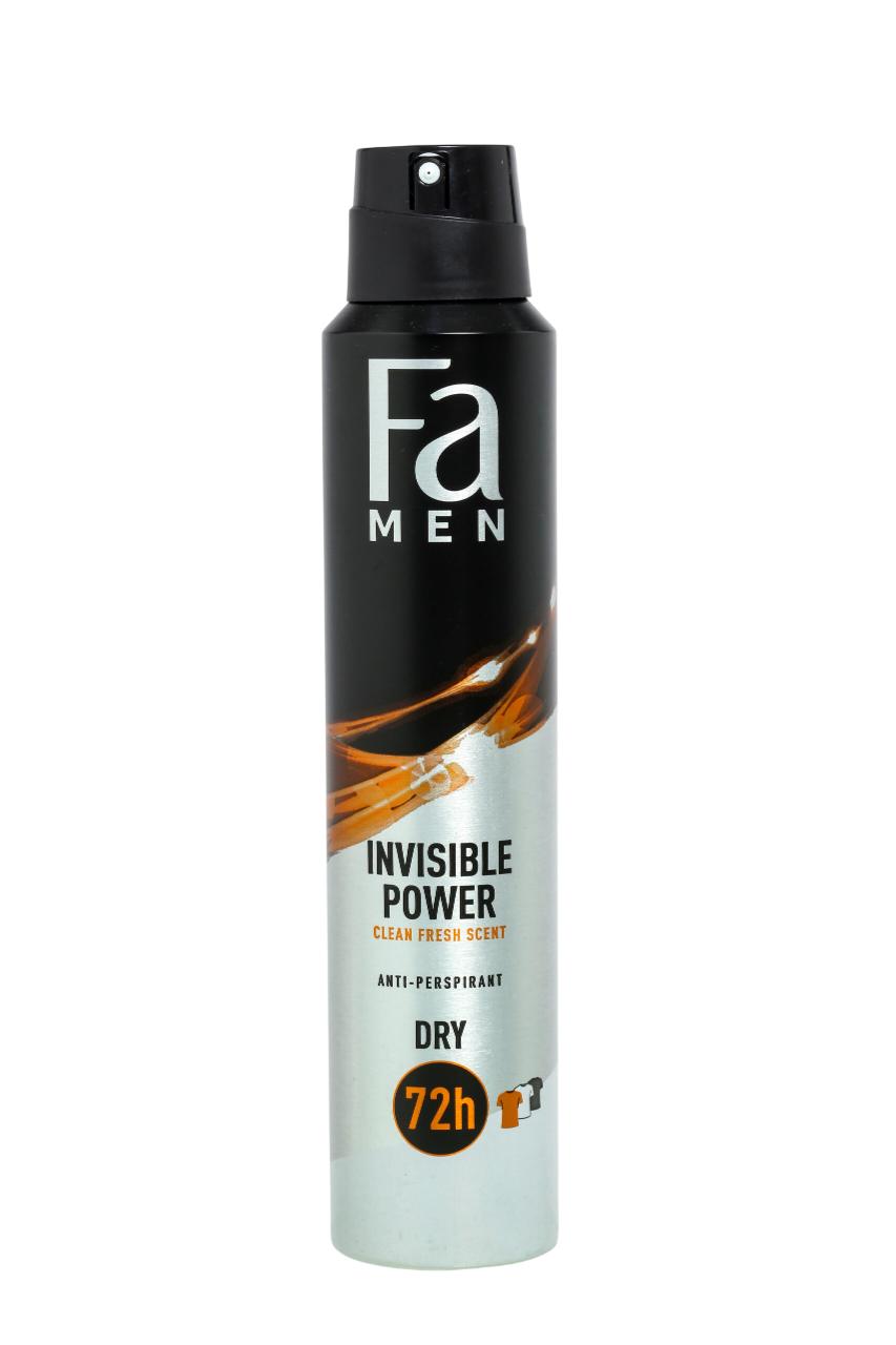fa deo spray 200ml men invisible men
